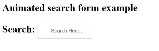 如何使用 CSS 创建动画搜索表单? | w3schools 中文网