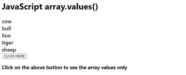 JavaScript array.values() | w3schools 中文网