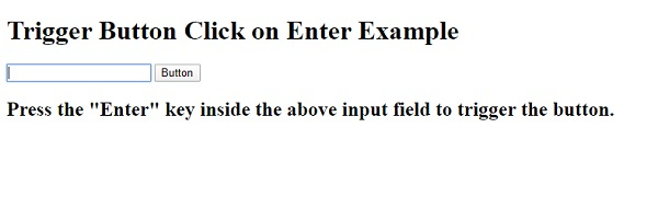 如何使用 JavaScript 触发键盘"enter"按钮点击? | w3schools 中文网