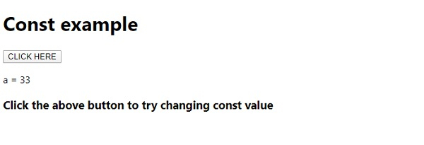 JavaScript Const | w3schools 中文网