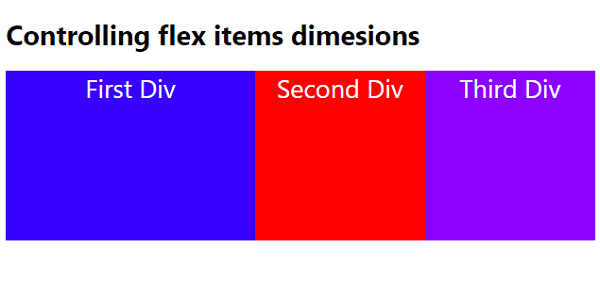 在 CSS 中控制 Flex 项目的尺寸 | w3schools 中文网
