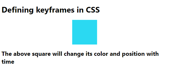 在 CSS3 中定义关键帧 | w3schools 中文网