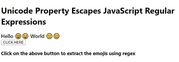 Unicode 属性转义 JavaScript 正则表达式 | w3schools 中文网