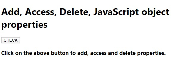 如何添加、访问、删除 JavaScript 对象属性? | w3schools 中文网