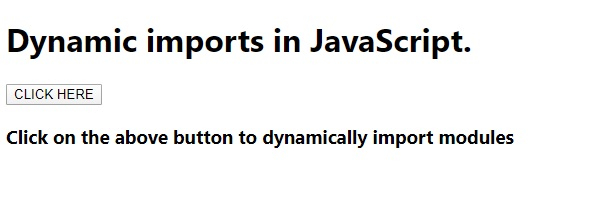 JavaScript 中的动态导入。 | w3schools 中文网