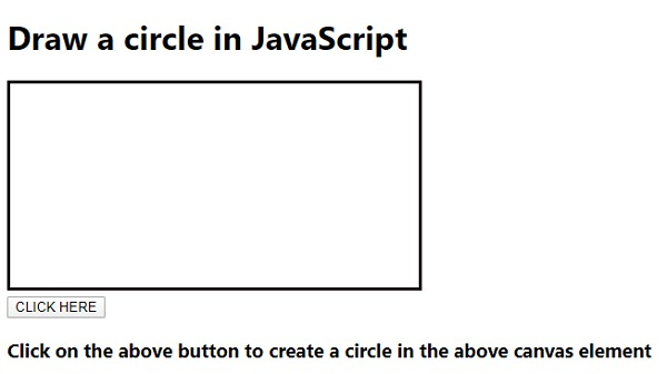 如何在 JavaScript 中绘制圆形? | w3schools 中文网