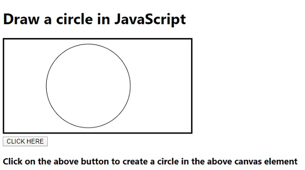 如何在 JavaScript 中绘制圆形? | w3schools 中文网