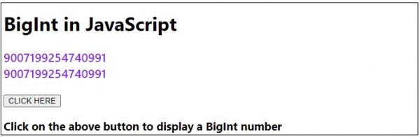 JavaScript 中的 BigInt | w3schools 中文网