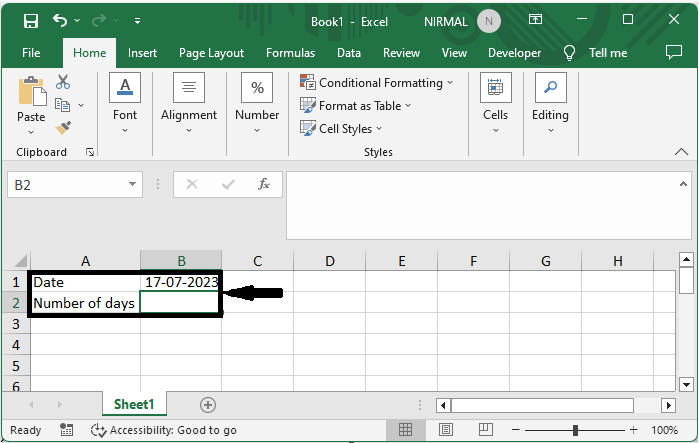 如何在 Excel 中计算一个月的天数或工作日数? | w3schools 中文网