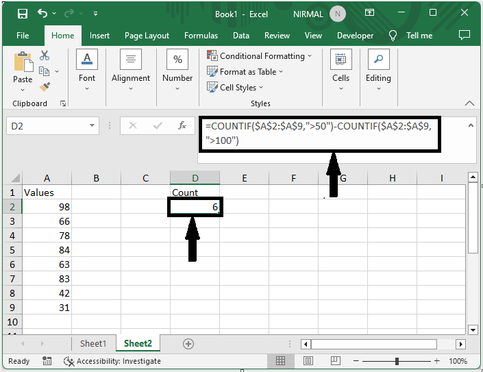 如何在 Excel 中使用多个条件进行 CountIF 计数? | w3schools 中文网