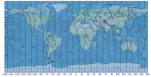 如何在 Matplotlib 中在地图上绘制时区 | w3schools 中文网