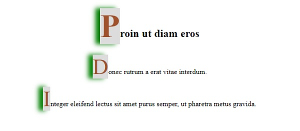 使用 CSS ::first-letter 设置首字母样式 | w3schools 中文网