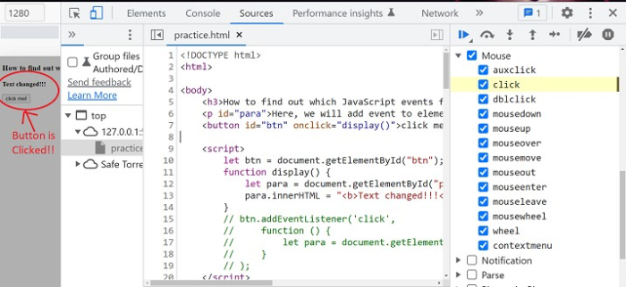如何找出触发了哪些 JavaScript 事件? | w3schools 中文网