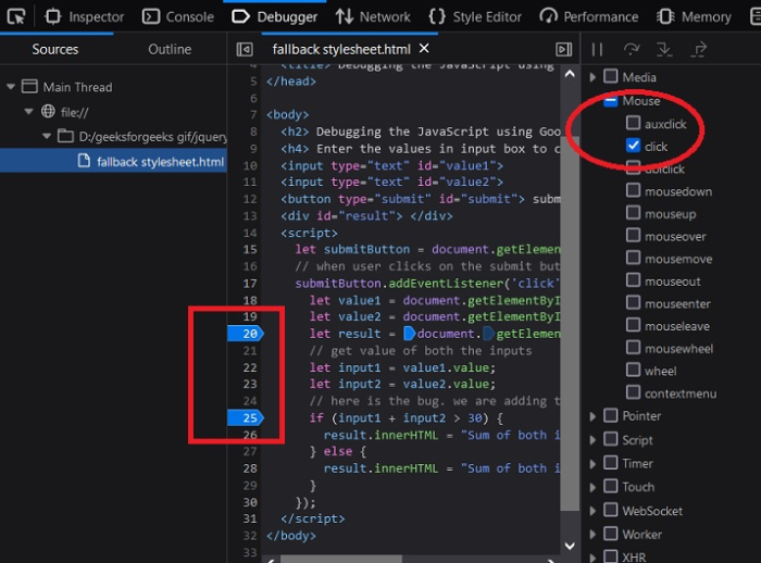 如何使用 Firefox 调试 JavaScript? | w3schools 中文网