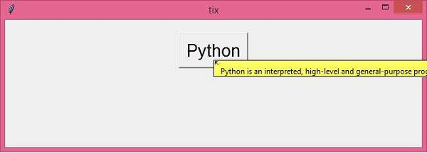 在 Tkinter Python 中将鼠标光标悬停在某个对象上时显示消息 | w3schools 中文网