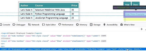 如何在 Selenium Webdriver 中创建 JavaScript 执行器来使元素可见? | w3schools 中文网