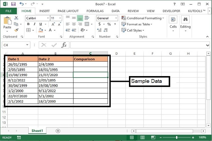 如何在 Excel 中仅按月份和年份匹配日期? | w3schools 中文网