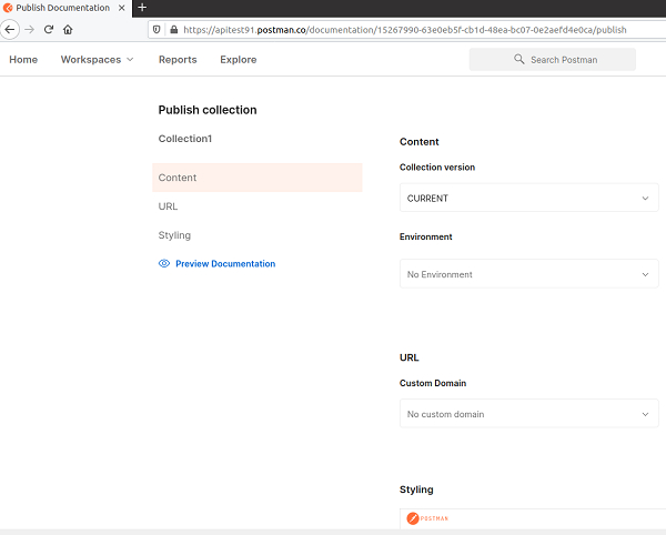 如何在 Postman 中生成 API 文档? | w3schools 中文网