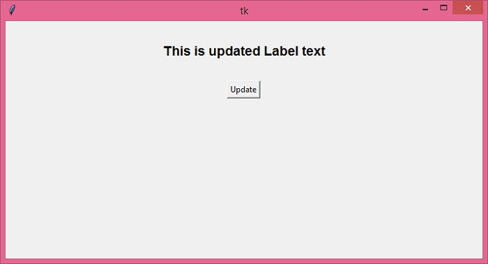 使用 Label.configure() 动态更改 Tkinter 标签文本 | w3schools 中文网