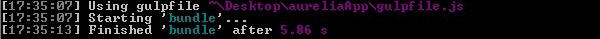 Aurelia 捆绑 CMD