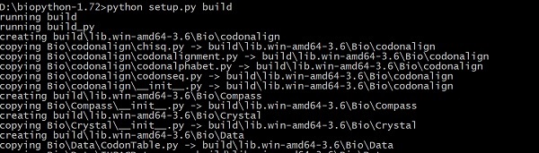 使用源代码安装 Biopython