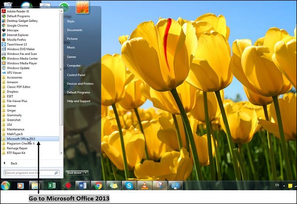 转到 MS Office