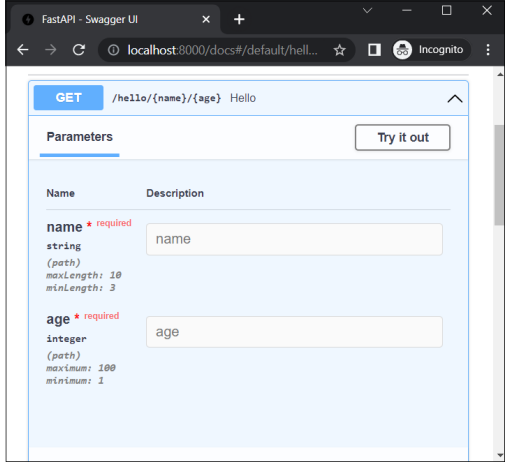 FastAPI 参数验证