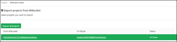 GitLab 导入存储库