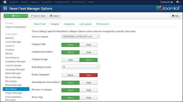 Joomla 添加新闻源