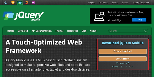 jQuery Mobile