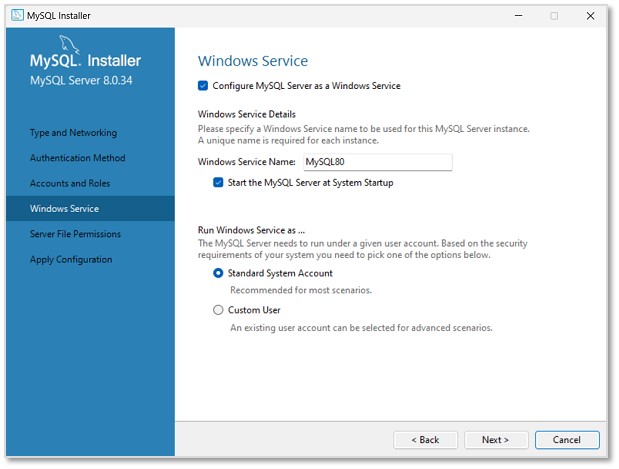 MySQL Windows 服务