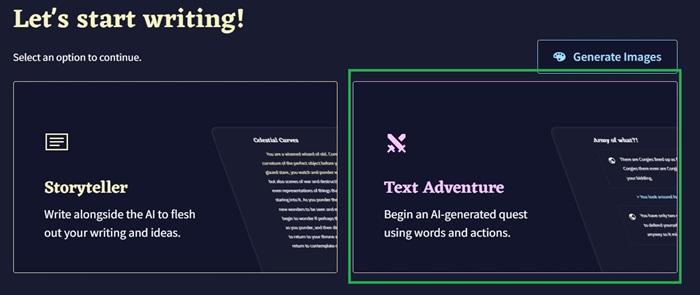 NovelAI Textadventure 选择
