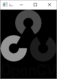 OpenCV logo 灰度
