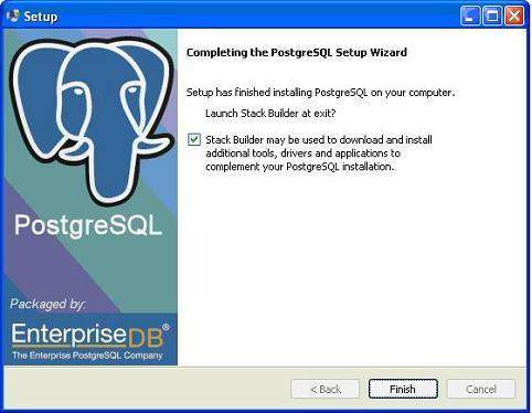 postgresql 安装完成