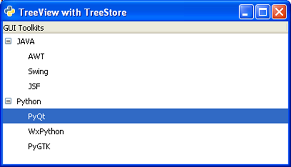 TreeView 与 TreeStore