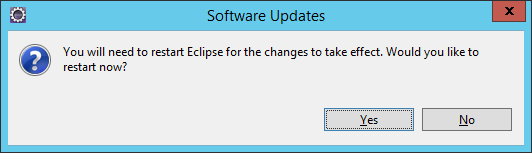 重新启动 Eclipse