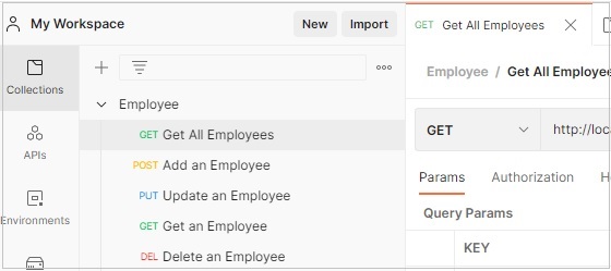 Postman Structure