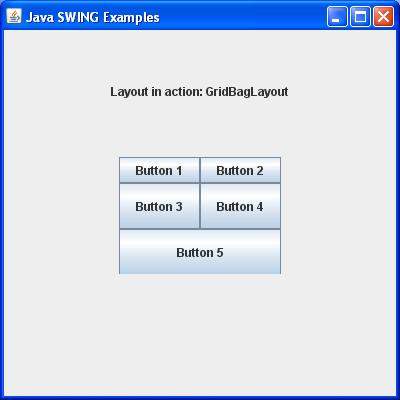 SWING  GridBagLayout