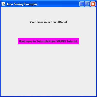 SWING JPanel