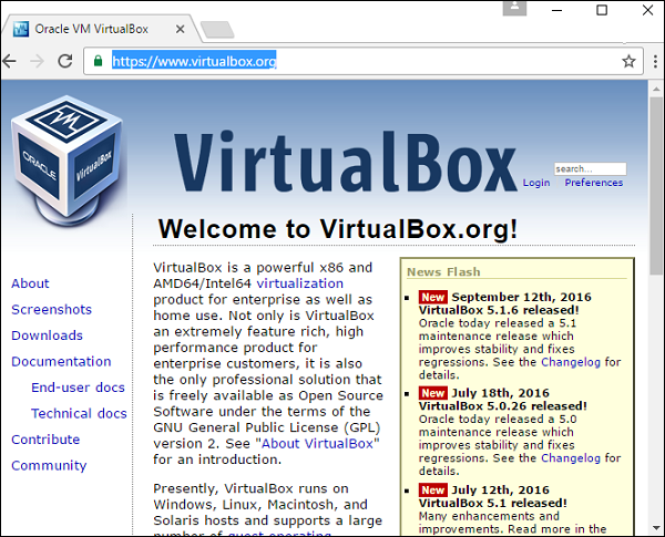 下载 Oracle VirtualBox