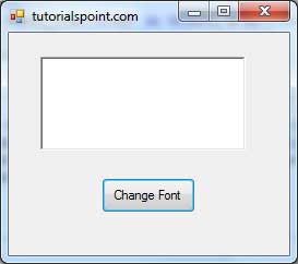 VB.Net 字体对话框示例